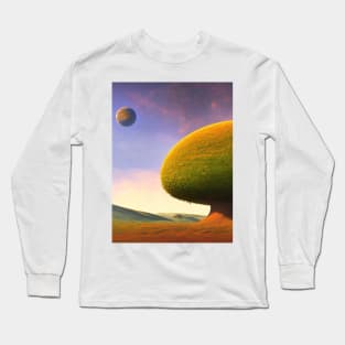 Alien Planet Landscape Long Sleeve T-Shirt